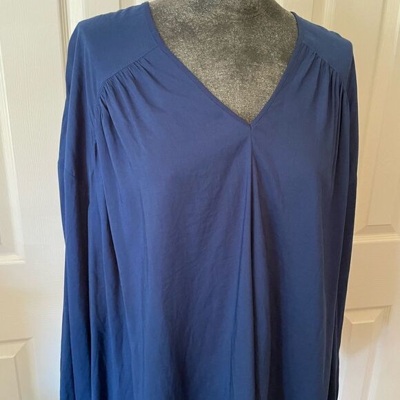 Elizabeth And James Navy Ophelia Blouse Size S - Picture 6 of 12